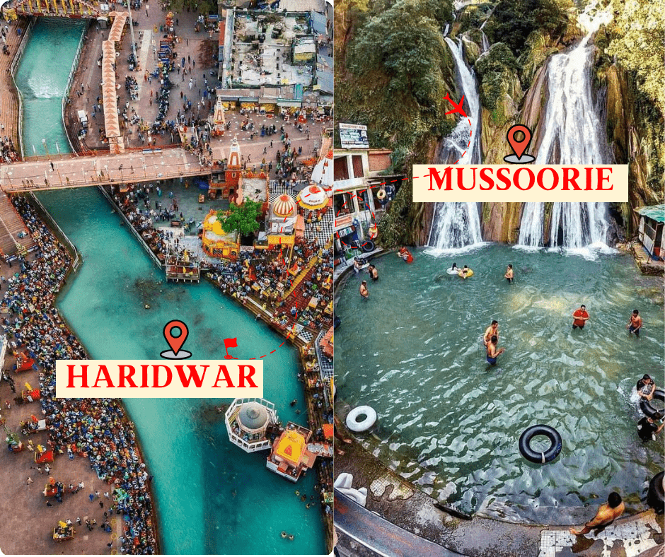 HARIDWAR TO MUSSOORIE DISTANCE