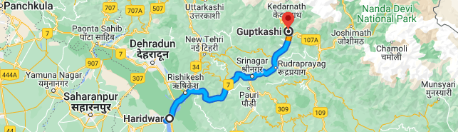 haridwar to guptkashi