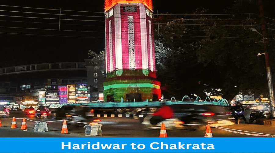 Haridwar to Chakrata distance