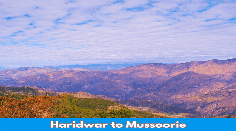 Haridwar to Mussoorie distance