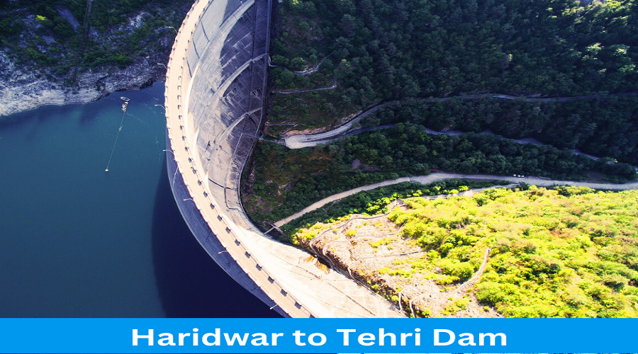 Haridwar to Tehri Dam distance