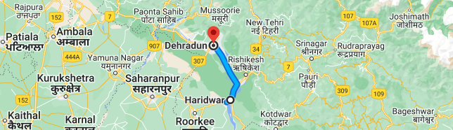 haridwar to dehradun distance