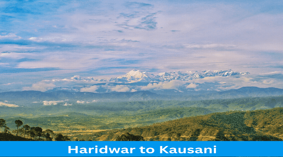 Haridwar to Kausani Distance