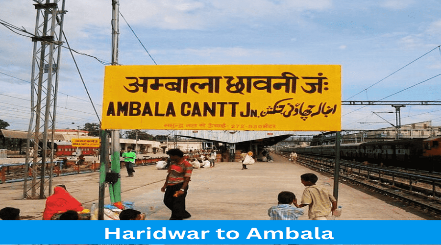 Haridwar to ambala