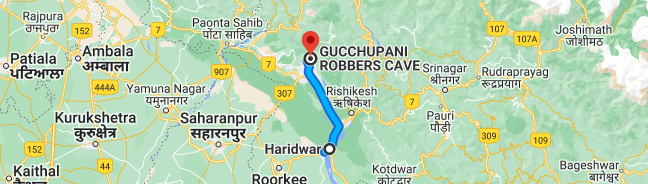 Haridwar to Guchu Pani Distance